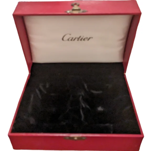 Vintage Cartier classsic velvet lined Jewelry Luxury box